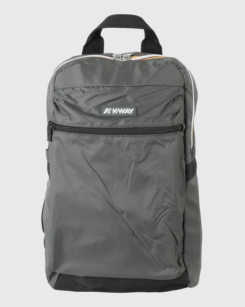 K-Way Mid Laon wasserabweisender Ripstop-Nylon-Rucksack Grün