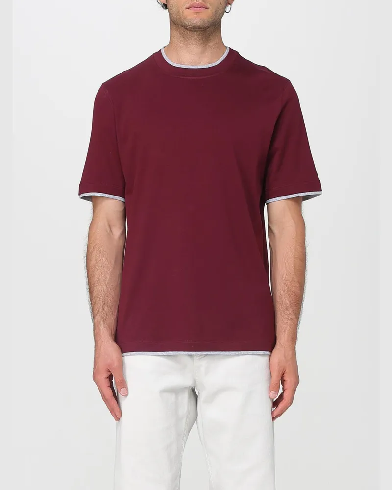 Brunello Cucinelli T-shirt herren Rot