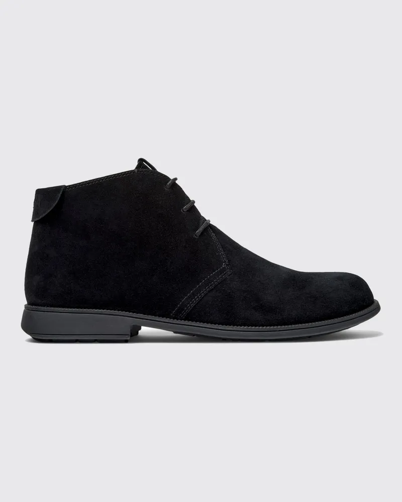Camper Mil 1913 Chukka-Boots von aus Veloursleder mit Logoprägung Schwarz