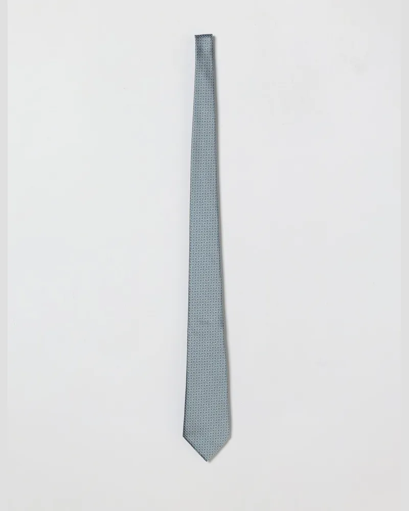 Ermenegildo Zegna Jacquard-Seidenkrawatte Hellblau