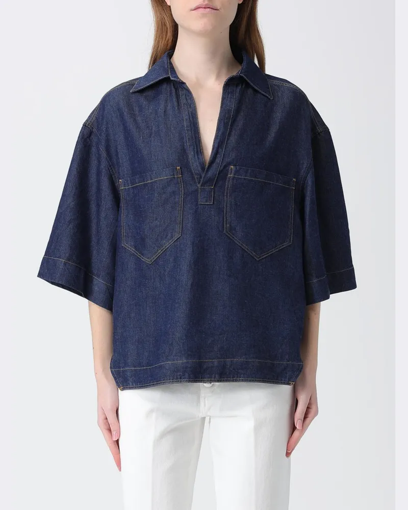 Dondup Hemdbluse damen Blau