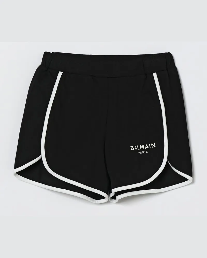 Balmain Baumwoll-Jogging-Shorts Schwarz