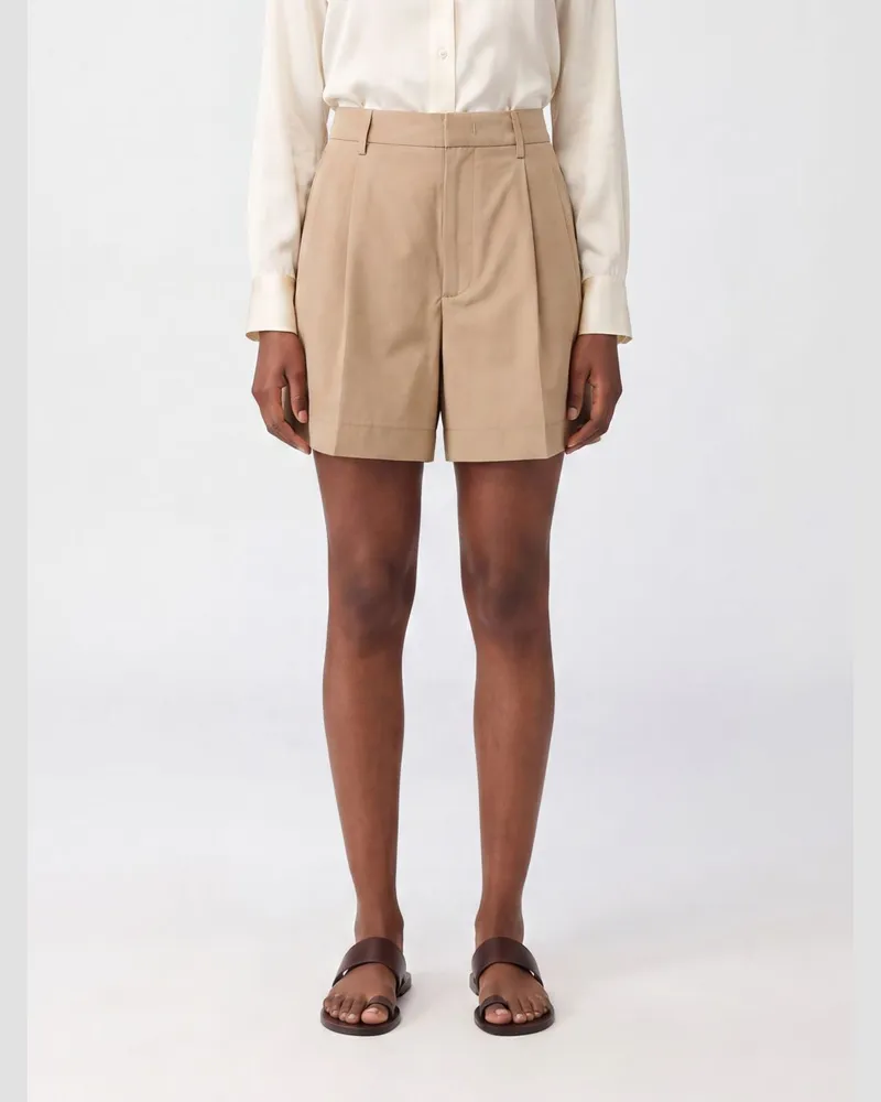 Fabiana Filippi Shorts aus Baumwollmischung Beige
