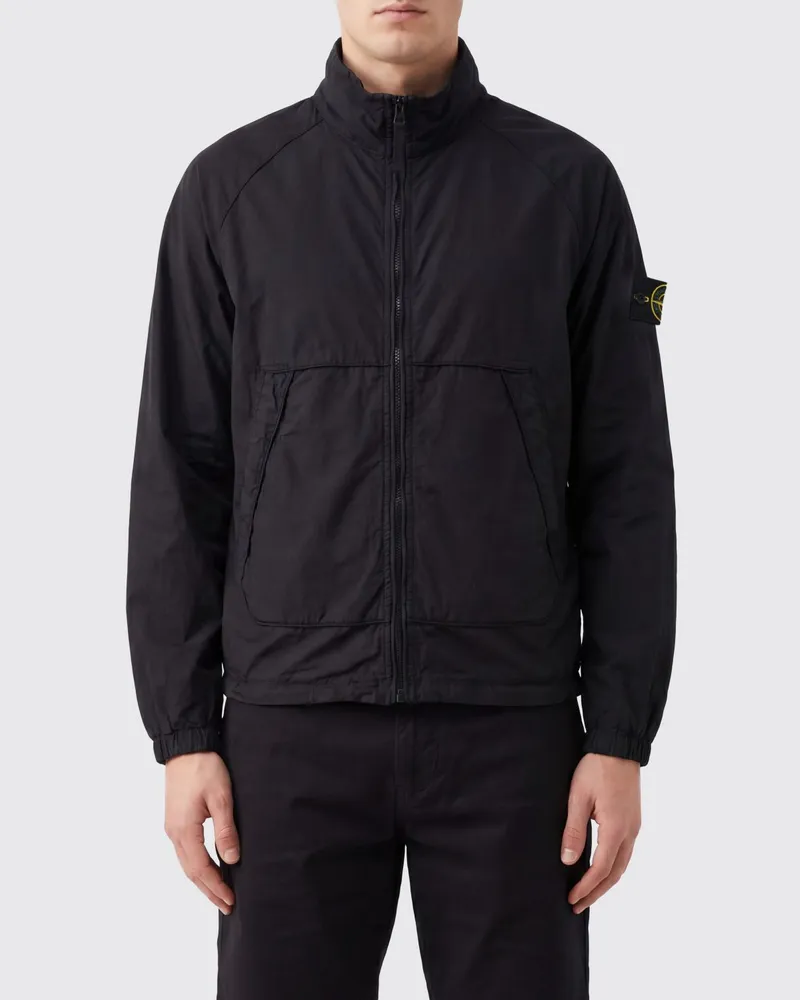 Stone Island Fallschirmleinenjacke Schwarz