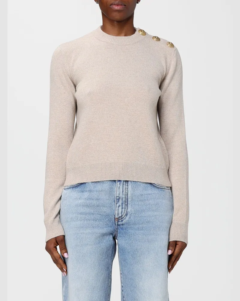 Balmain Strickjacke damen Beige