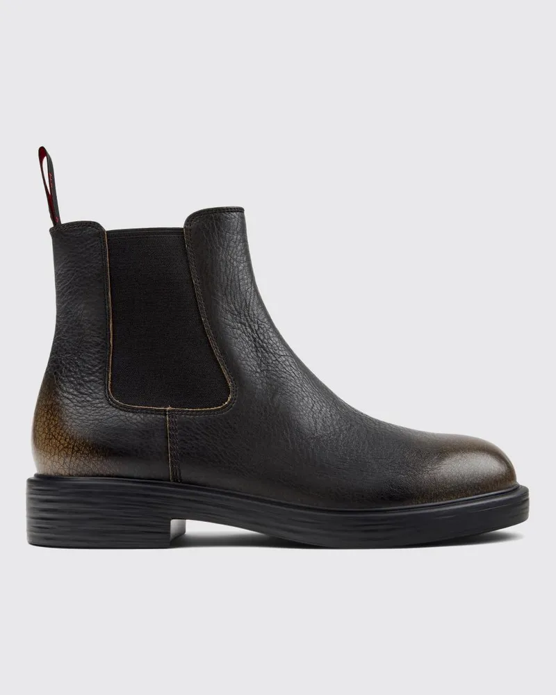 Camper Dean Stiefeletten aus genarbtem Leder Bunt