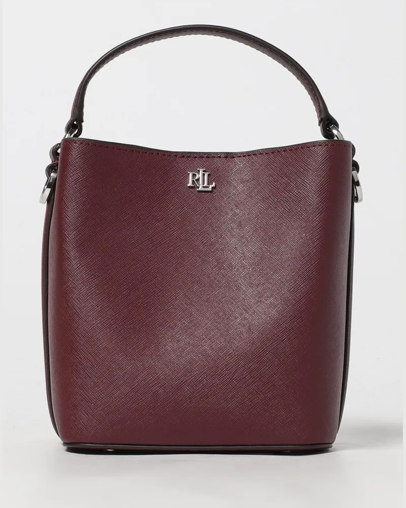 Ralph Lauren Schultertasche damen Burgunderrot
