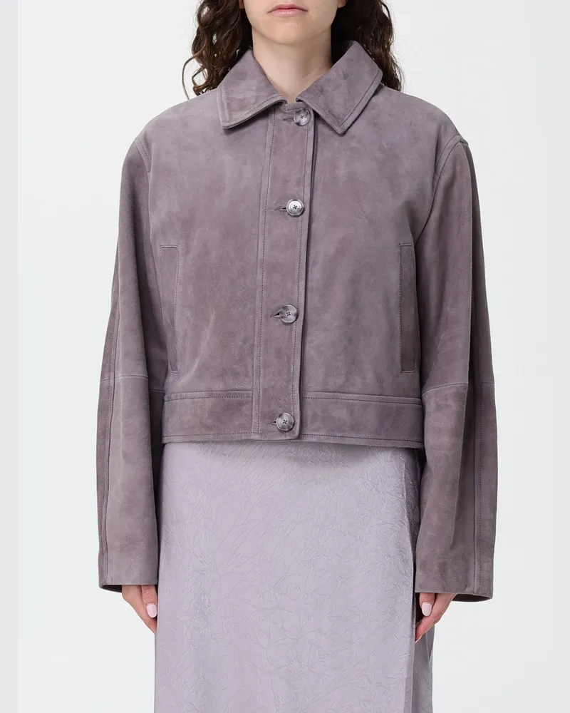 HUGO BOSS Wildlederjacke Lila