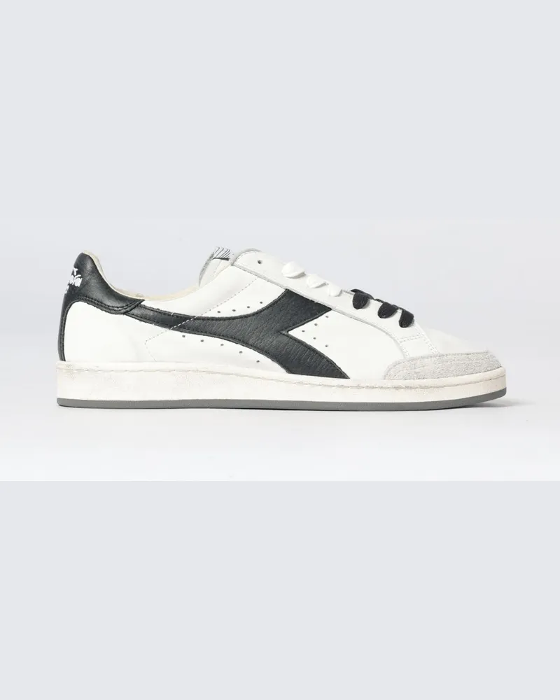 Diadora Prestige Used Sneakers aus Leder Schwarz