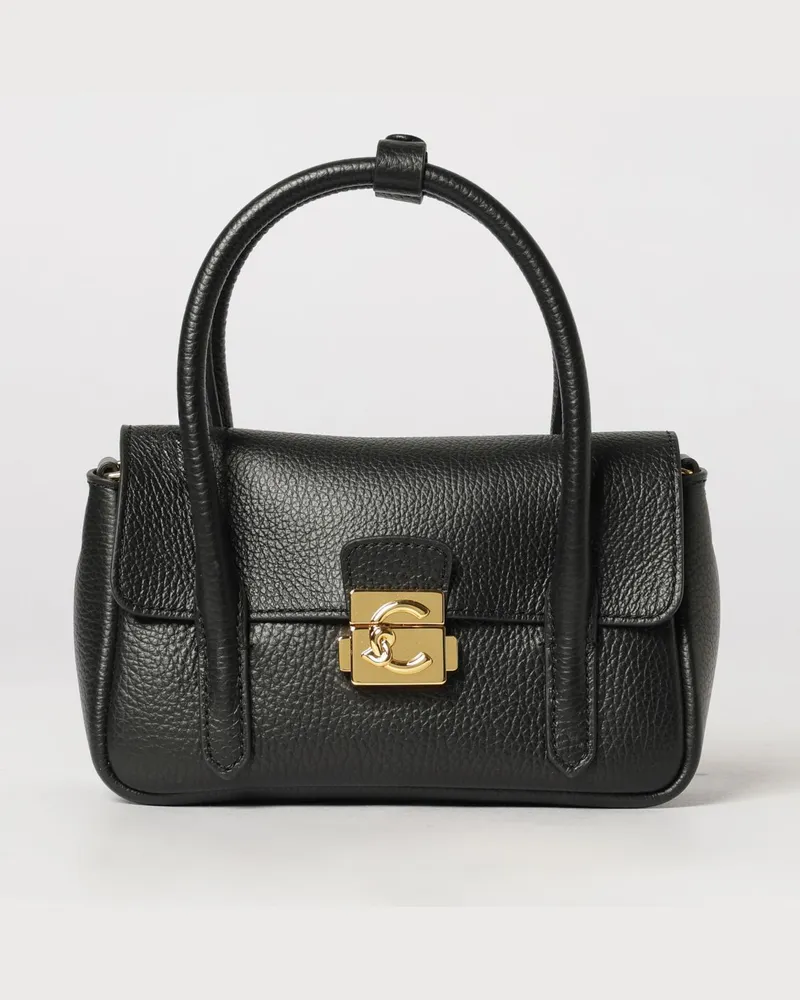 Coccinelle Mini-Tasche aus genarbtem Leder Sand