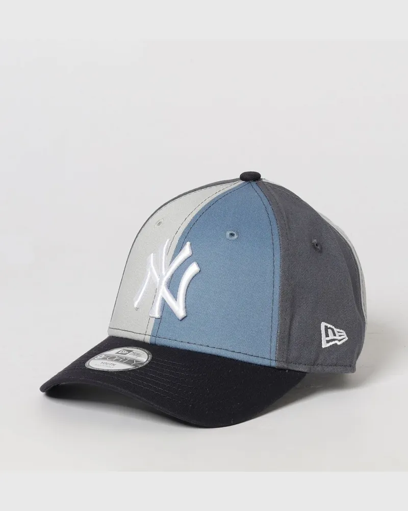 New Era Zweifarbige 9Forty NY Yankees Baumwoll-Baseballkappe für Jungen Blau