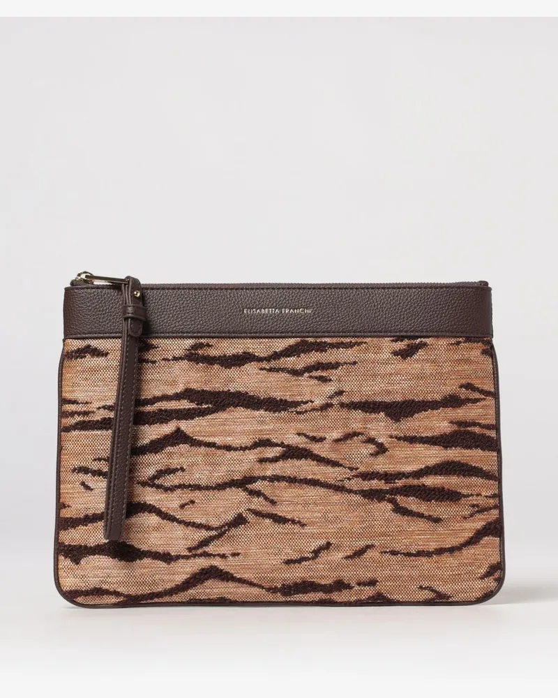Elisabetta Franchi Handtasche damen Camel