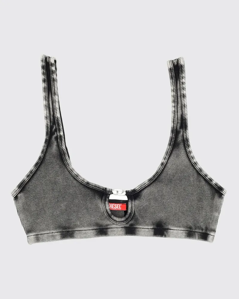 Diesel Baumwoll-BH mit Florence-Dnm Logo Schwarz