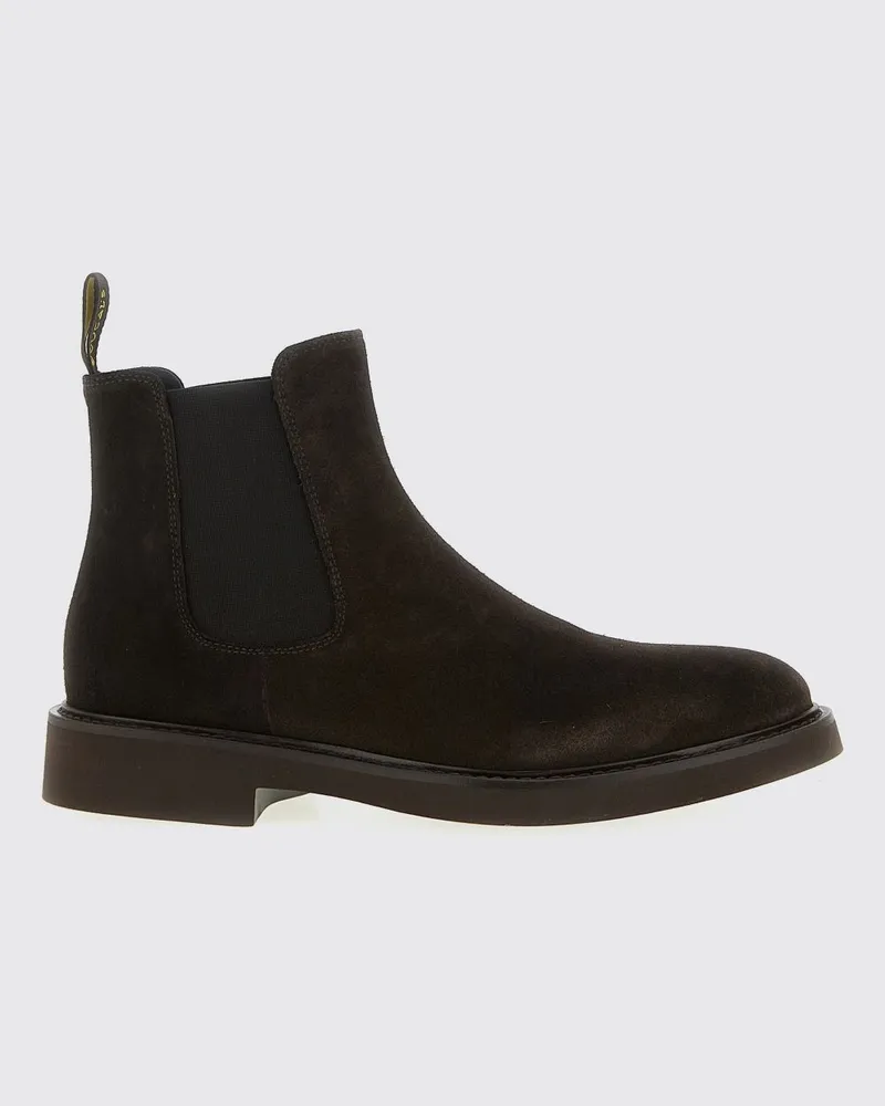 Doucal´s Wildleder-Chelsea-Boots mit hinterer Zuglasche Dark