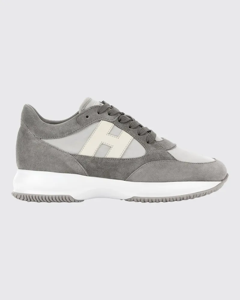 Hogan Interactive Sneakers aus Wildleder und Nylon Grau