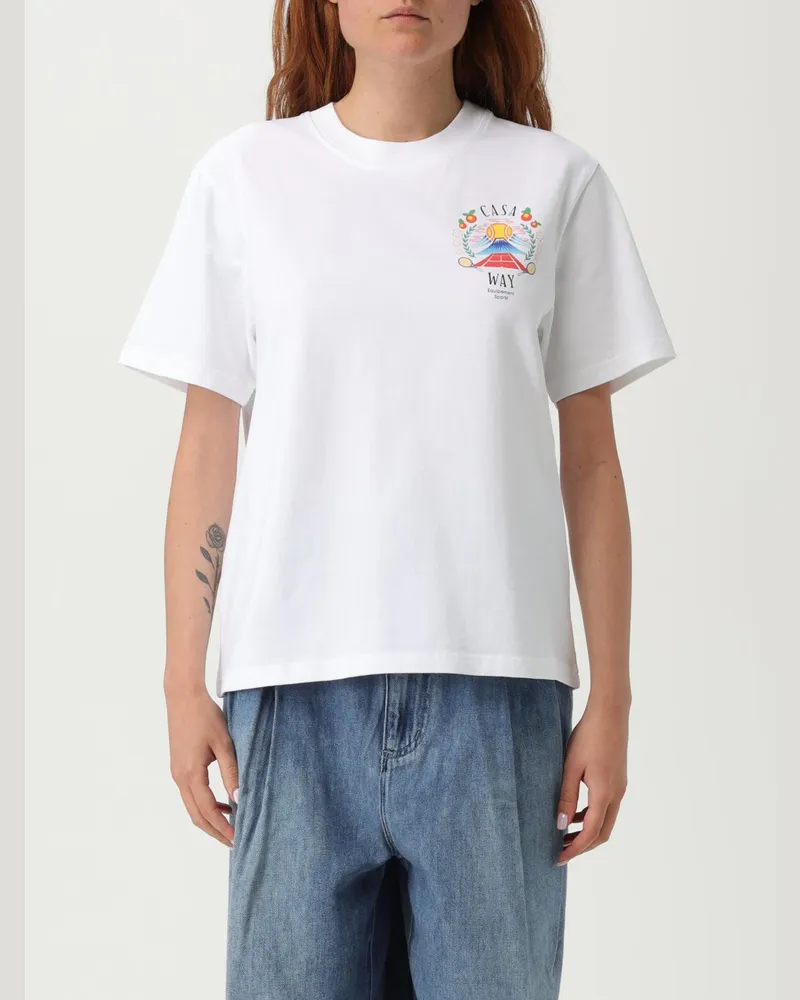 Casablanca Paris T-shirt damen Weiß
