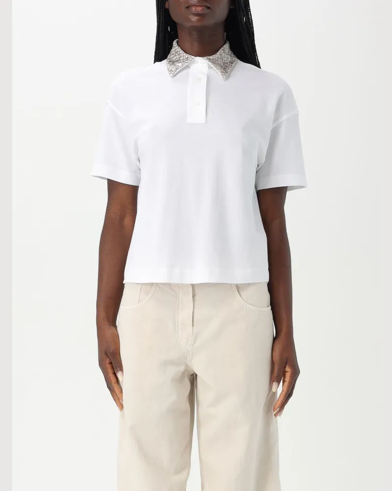 Brunello Cucinelli Polo damen Weiß