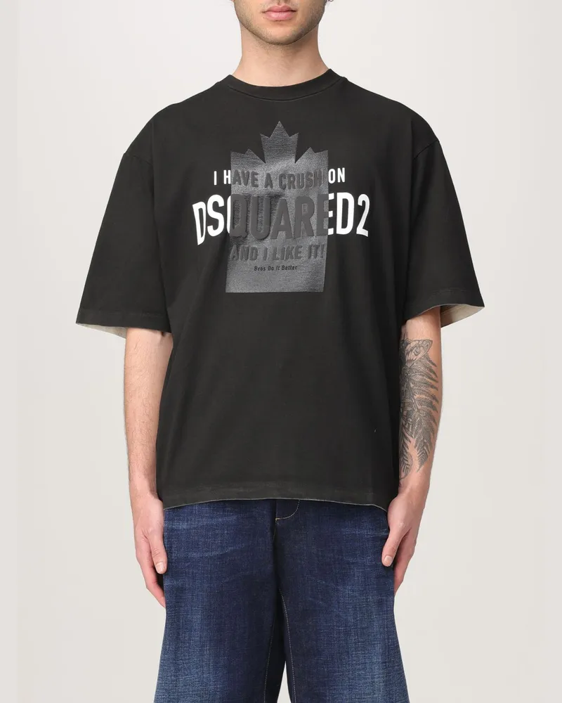 Dsquared2 T-shirt herren Schwarz