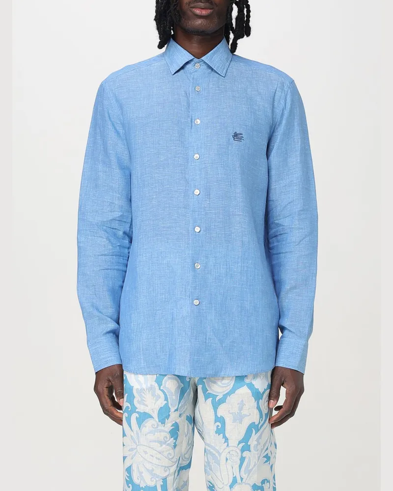 Etro Hemd herren Hellblau