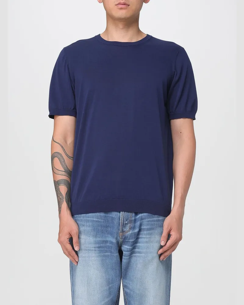 Drumohr  T-shirt herren Blau