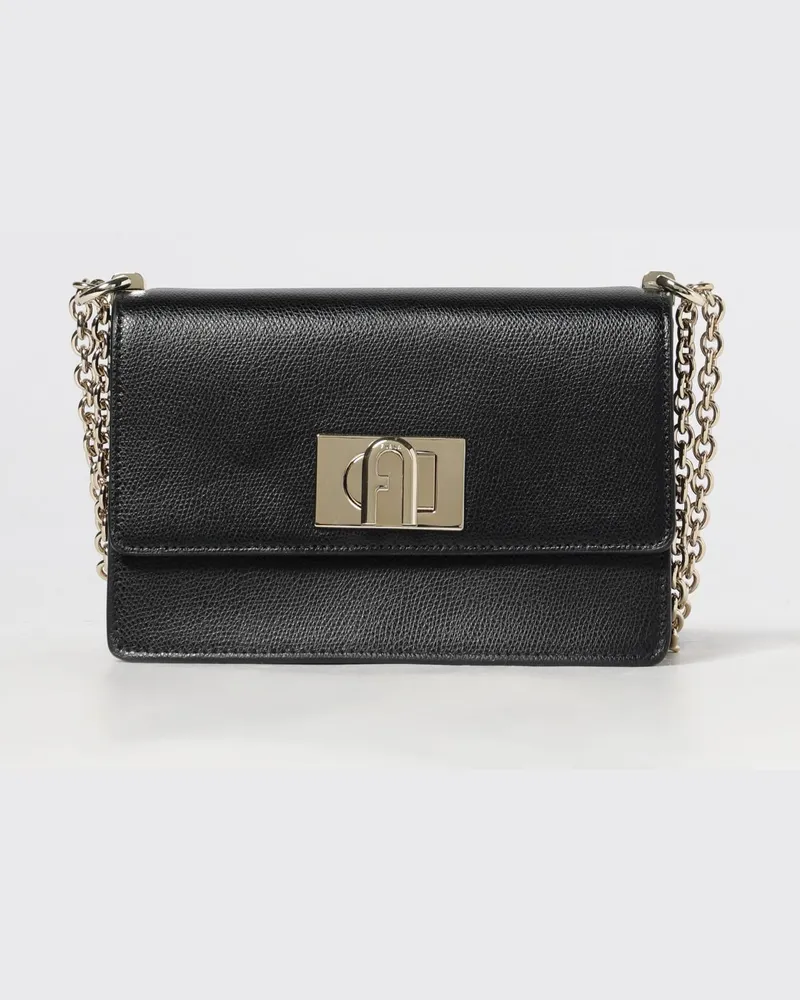 Furla Schultertasche damen Schwarz