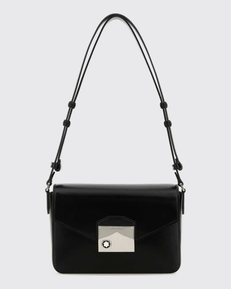 Montblanc Meisterstück Reporter-Tasche von aus Glattleder mit Patte Schwarz