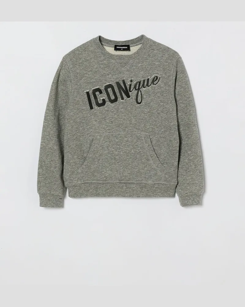 Dsquared2 Rundhals-Sweatshirt aus Baumwollmischung mit Logo Grau