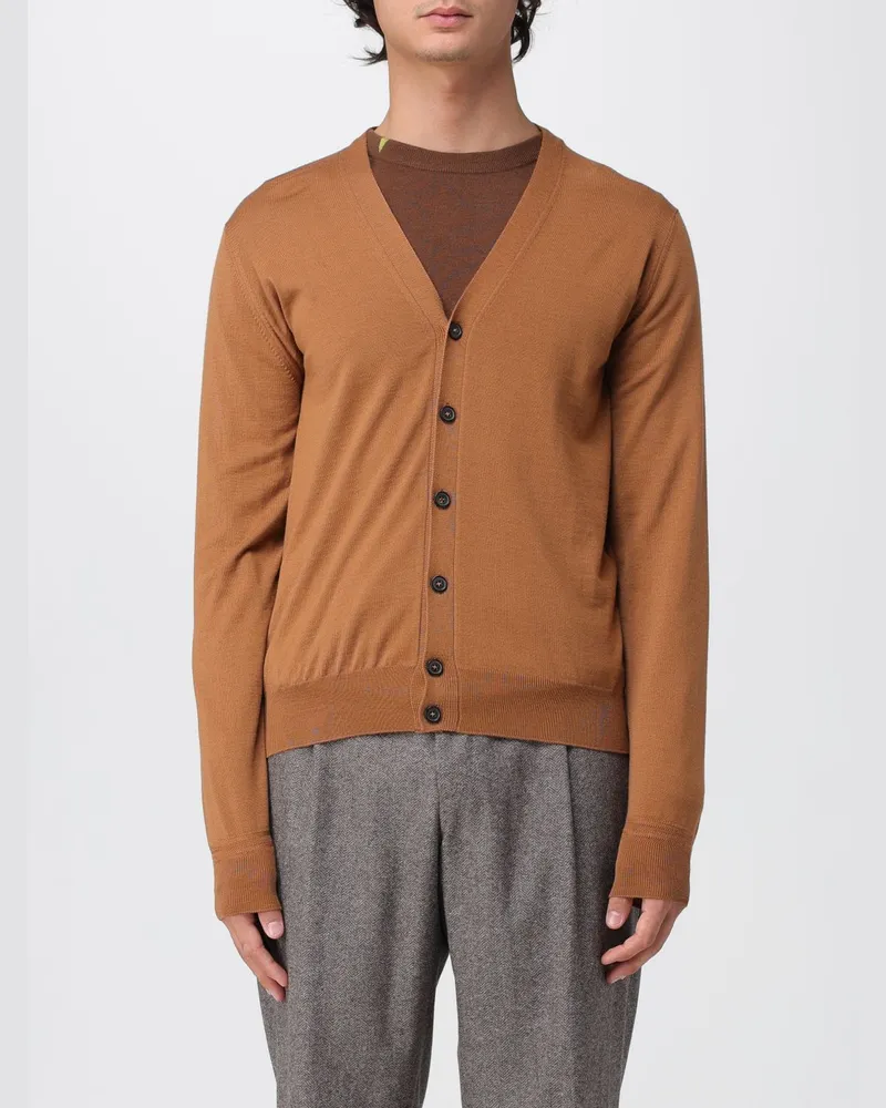 PT TORINO Strickjacke herren Camel