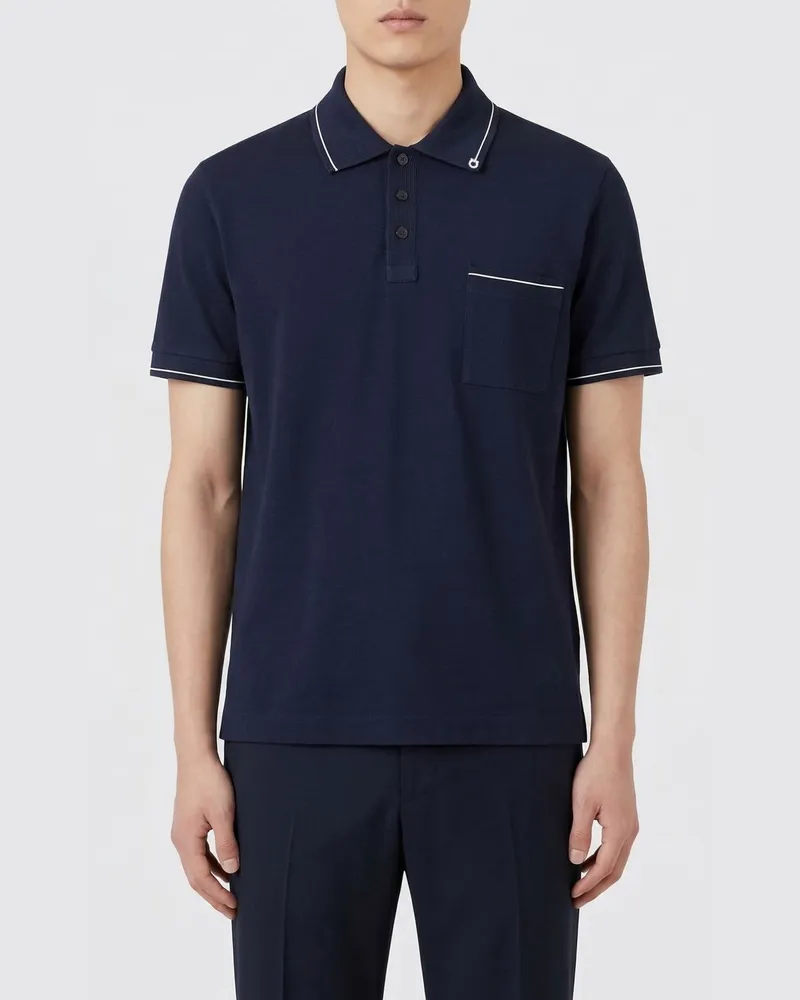 Ferragamo Polo herren Blau