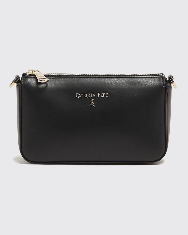 Patrizia Pepe Polyurethan Tasche Schwarz