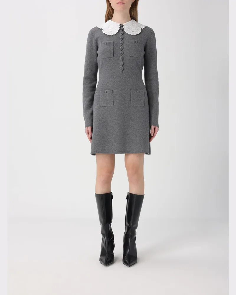 Self-Portrait Kleid damen Grau