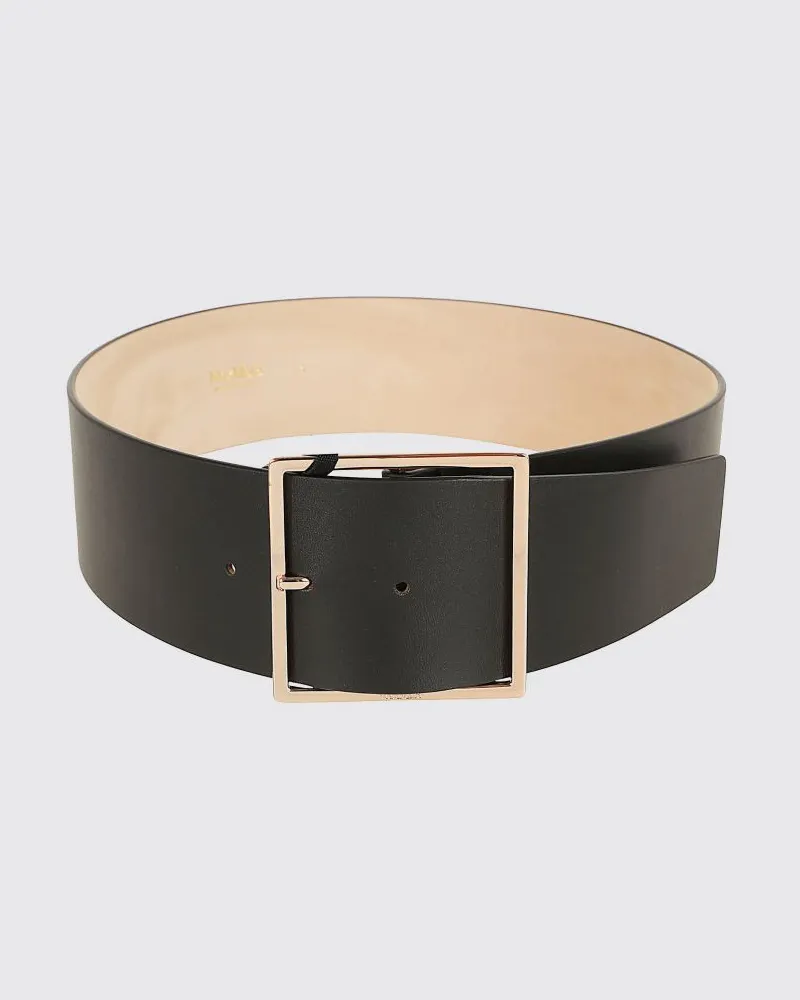 Max Mara Ginnico Ledergürtel Schwarz