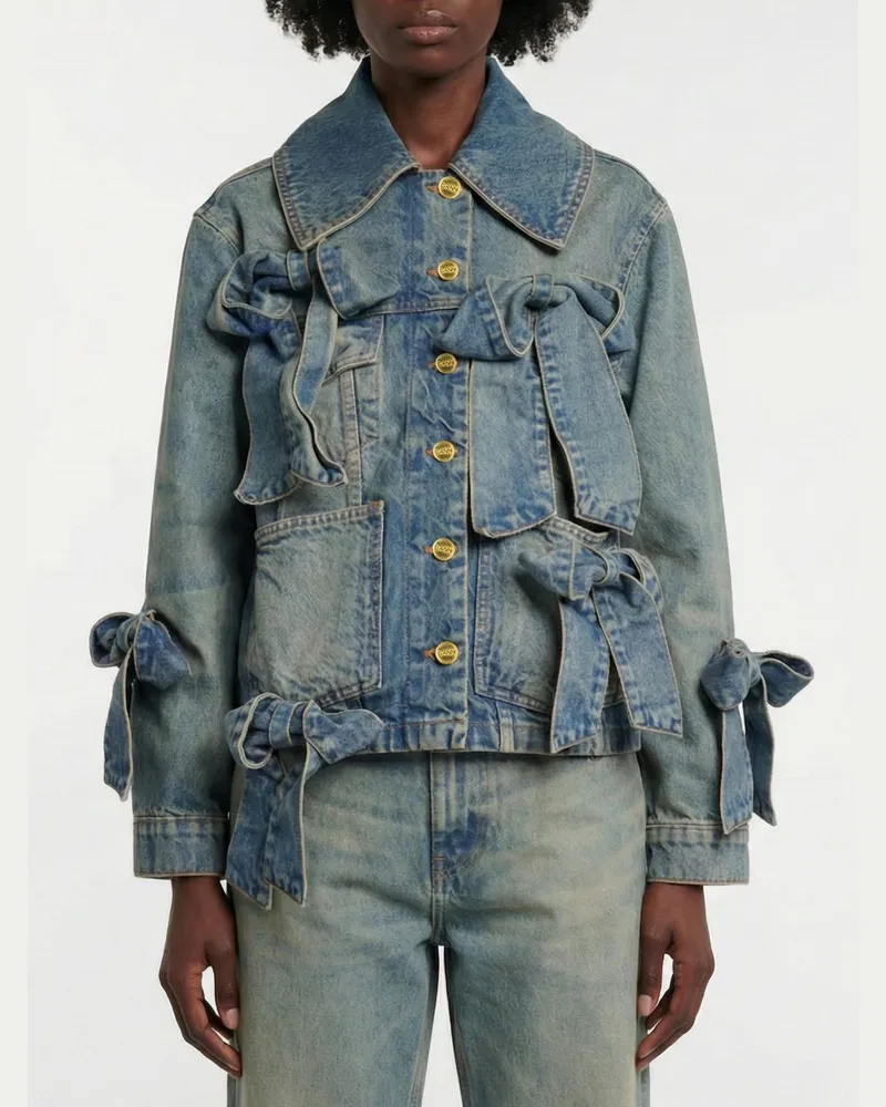 Ganni Jacke damen Blau