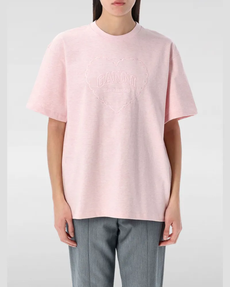 Ganni T-shirt damen Pink