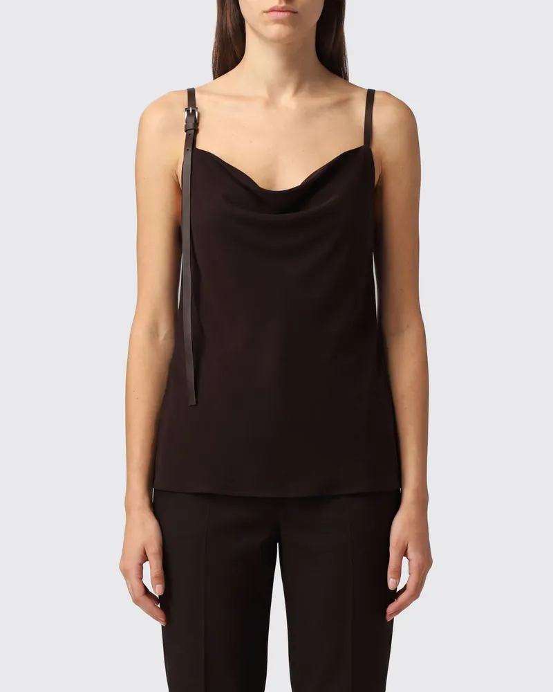 Semicouture Kayly Top mit Schnalle Braun