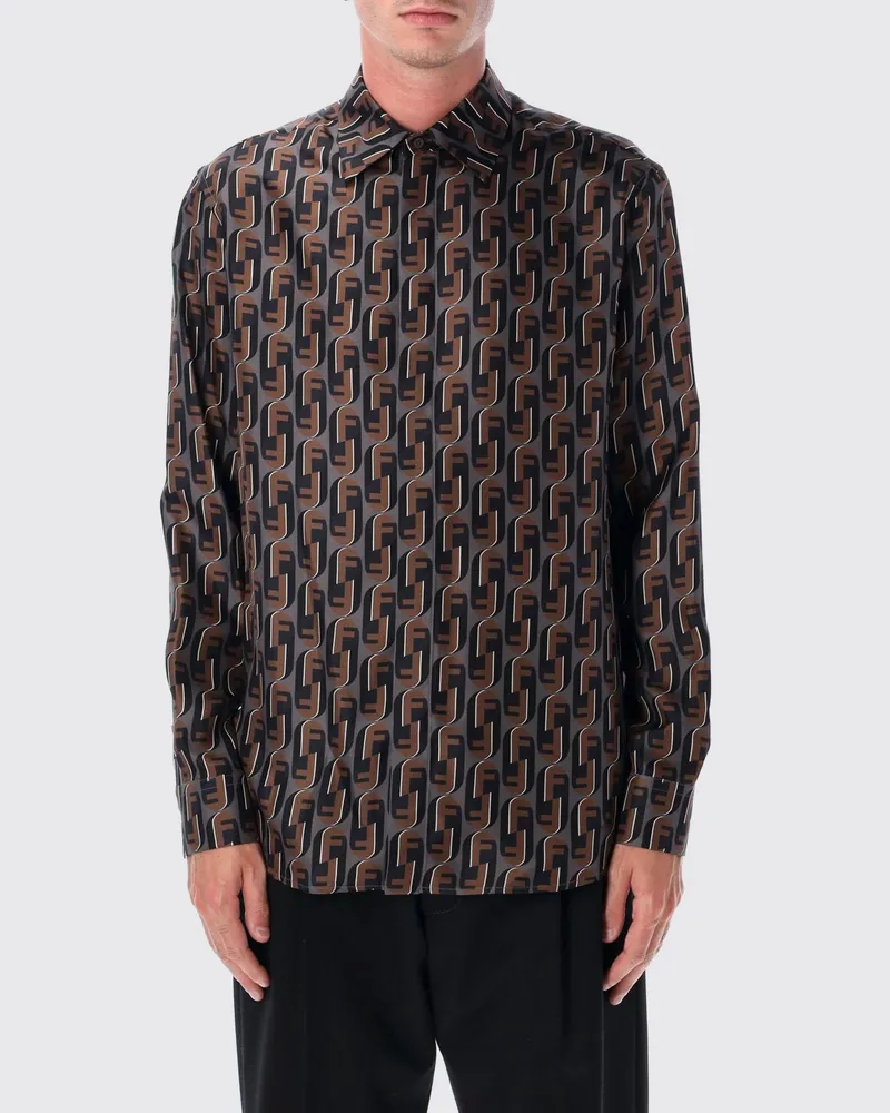 Fendi T-shirt herren Blau