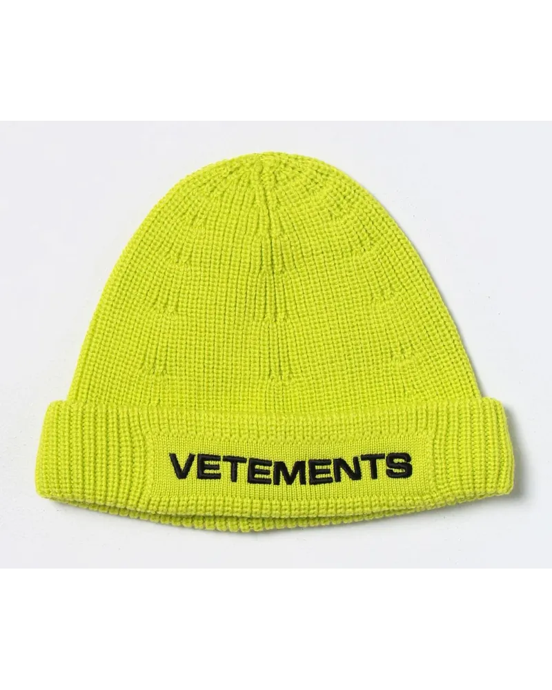 VETEMENTS Hut Gelb