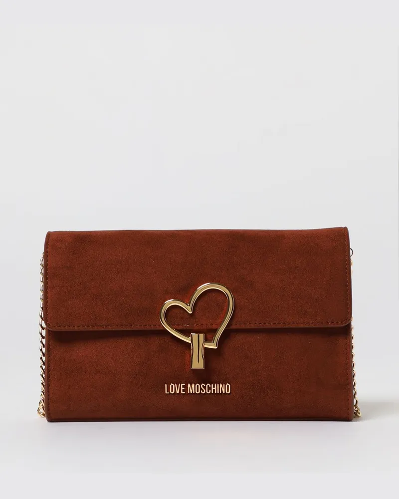 Moschino Handtasche damen Rostbraun