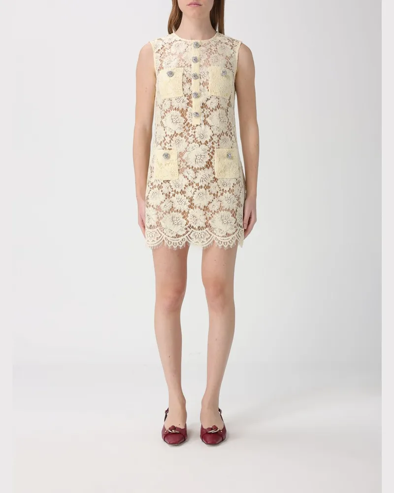 Self-Portrait Kleid damen Gelb