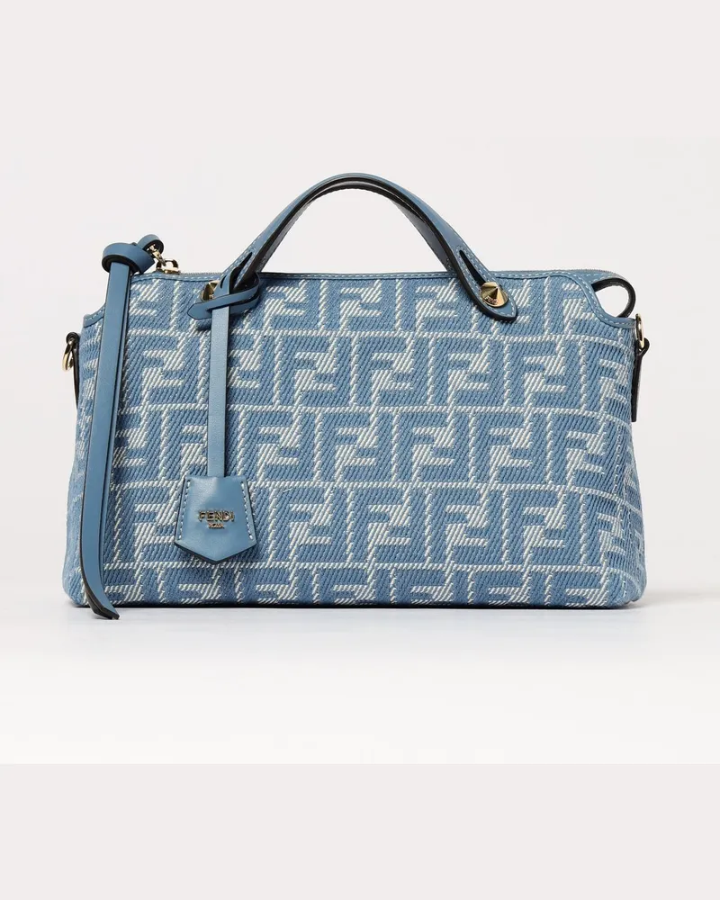 Fendi Schultertasche damen Hellblau