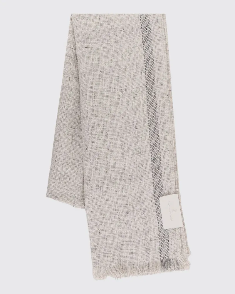 Brunello Cucinelli Schal herren Grau