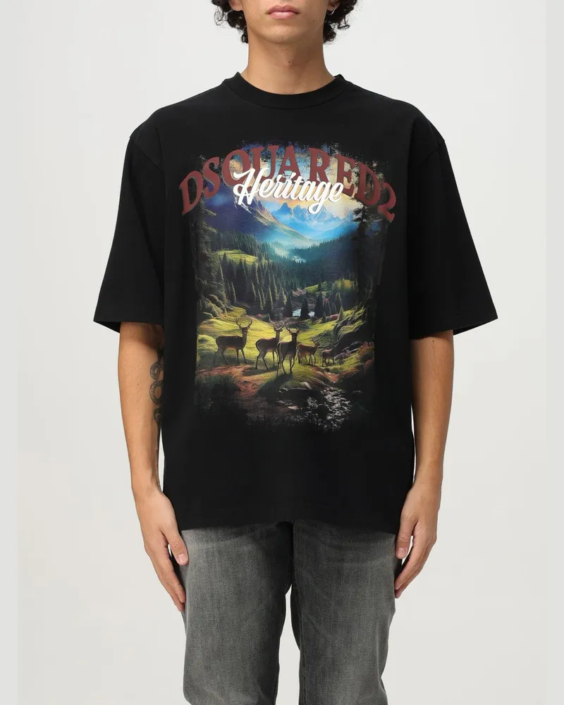 Dsquared2 T-shirt herren Schwarz