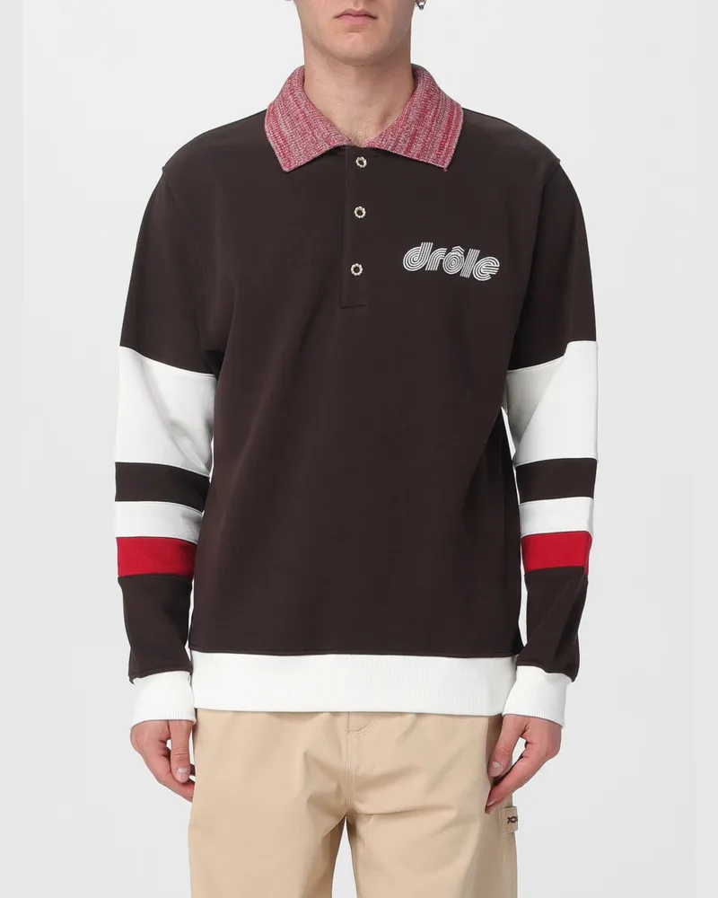 Drôle de Monsieur Sweatshirt herren Braun