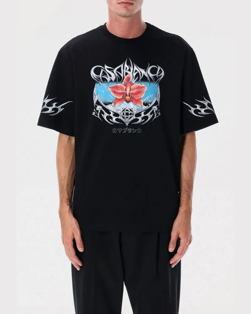 Casablanca Paris T-shirt herren Schwarz