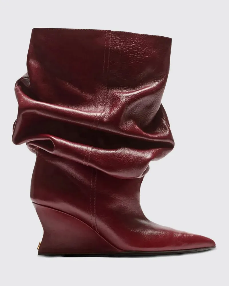 Balmain Schuhe damen Burgunderrot