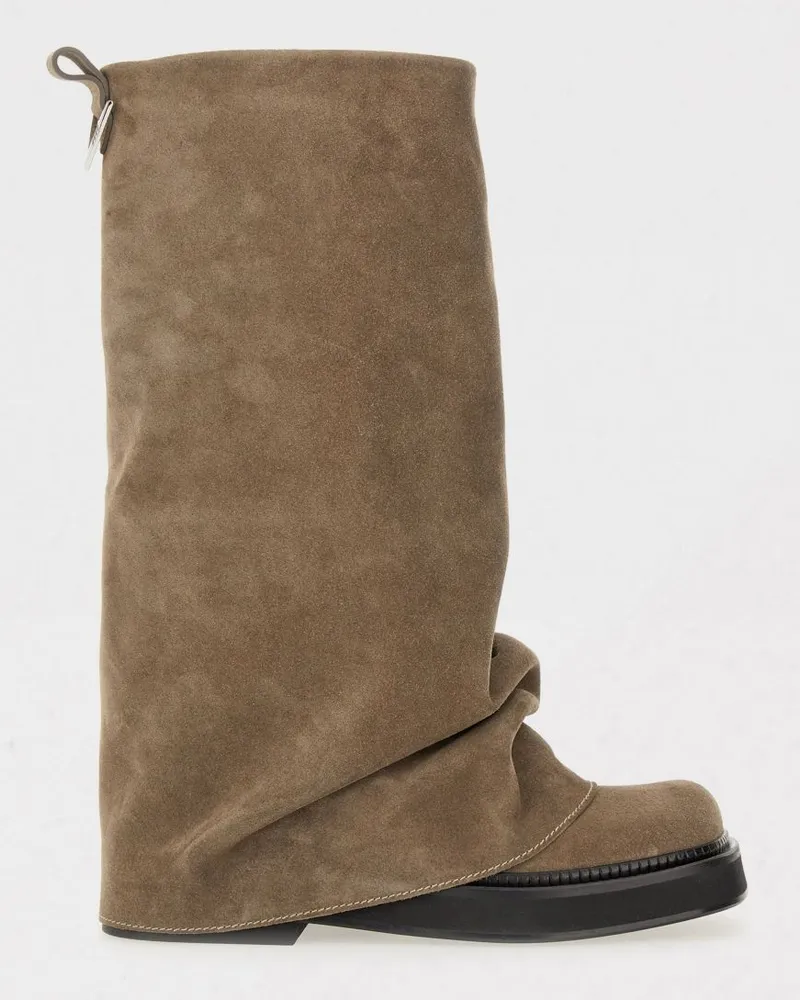 ATTICO Flache stiefeletten damen Beige