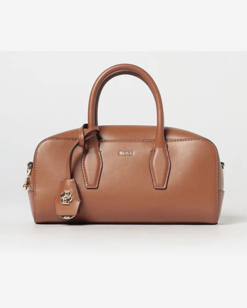 HUGO BOSS Bowlingtasche aus Leder Braun