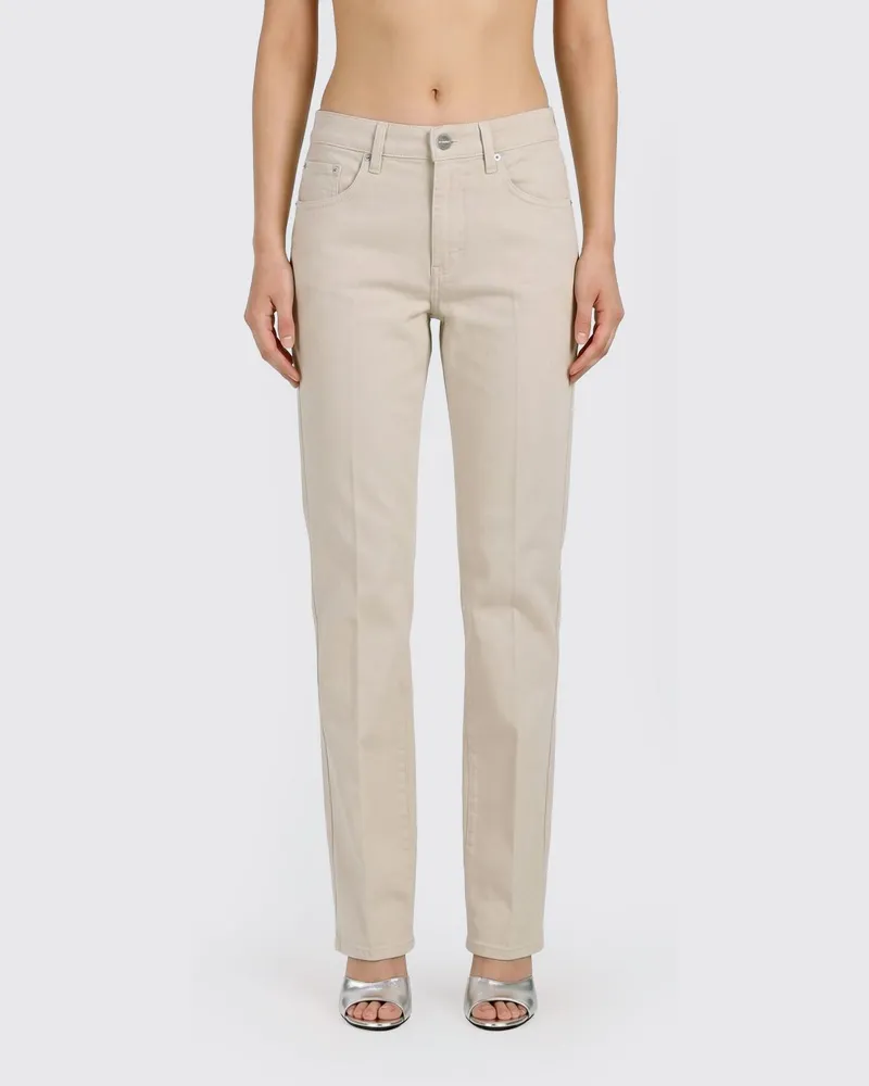 Dondup 5-Pocket Baumwoll-Denim-Jeans Beige