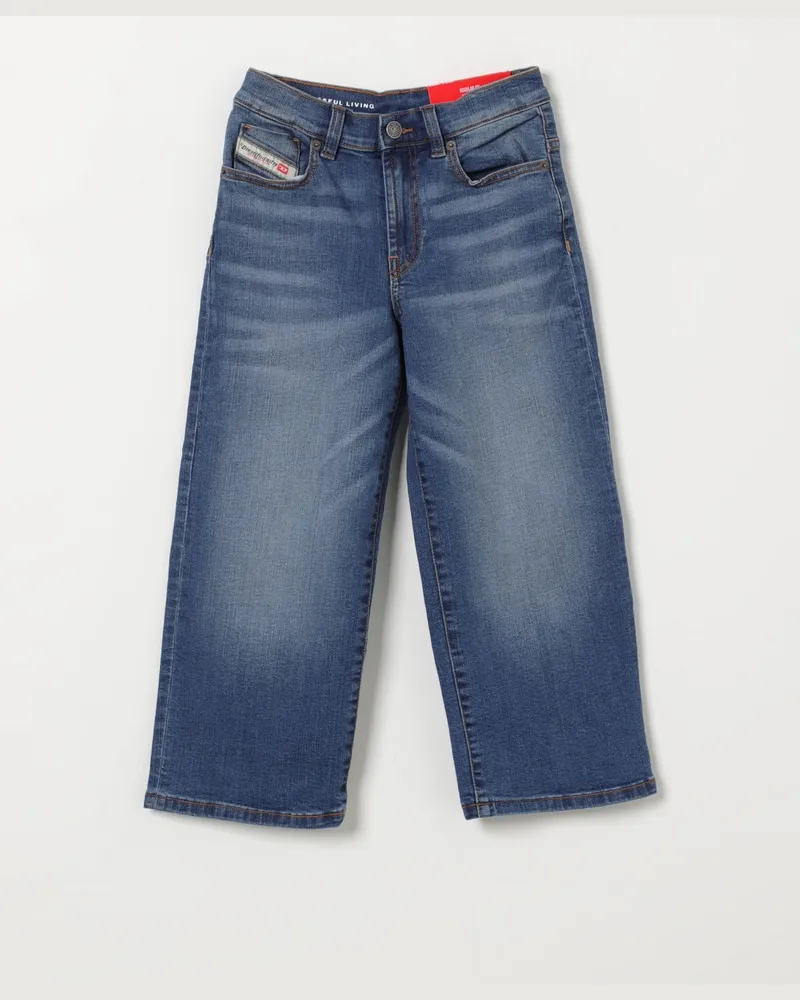 Diesel Straight Jeans aus Stretch-Denim Blau