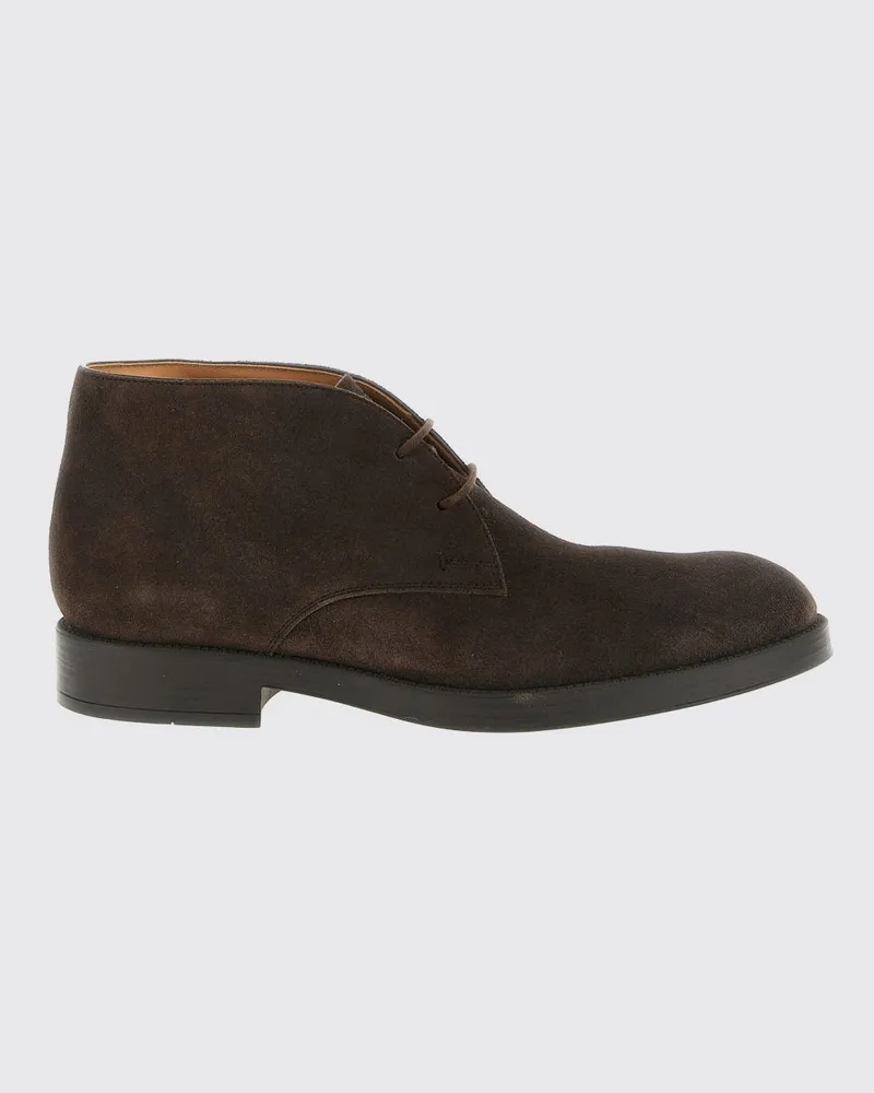 TOD'S Wildleder-Chukka-Boots mit geprägtem T Timeless-Logo Dark